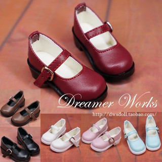 In【bjd shoes】ตุ๊กตา BJD 1/3 1/4 1/6 SD หนัง ขนาดเล็ก เข้ากับทุกการแต่งกาย