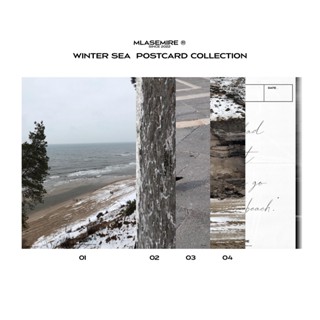 Wintersea collection postcard โปสการ์ดตกแต่งห้อง