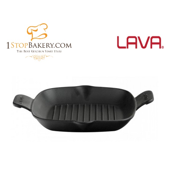 Cast iron Lava LV ECO P GT 2626 K0 Grill Pan 26x26cm Integral Metal Ha / กระทะปิ้งย่าง