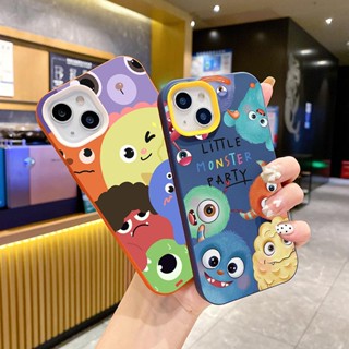 เคสโทรศัพท์ซิลิโคน TPU แบบนิ่ม ลายการ์ตูนมอนสเตอร์ กันกระแทก สําหรับ iPhone 14 13 12 11 Promax 6 6S 7 8 Plus X XR XSMax SE