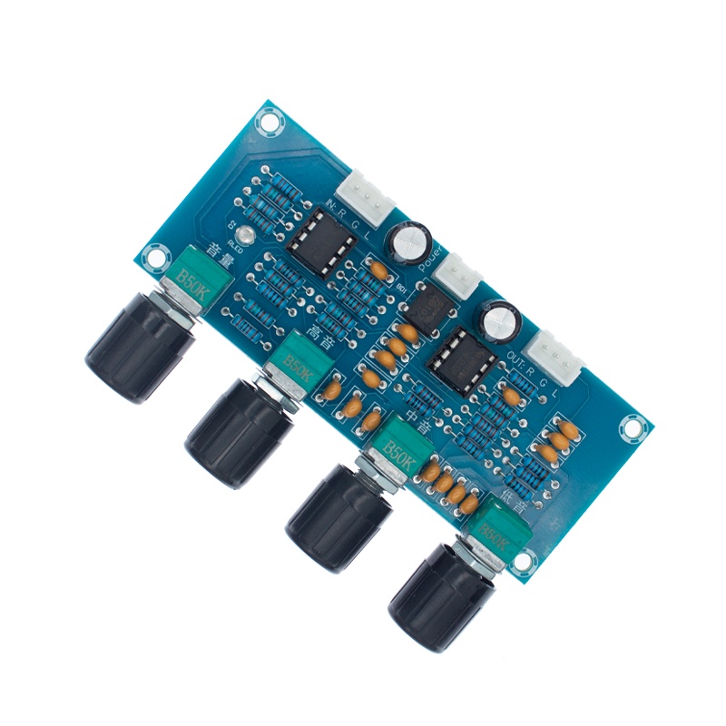 Xh-A901 Ne5532 โทนบอร์ด Preamp Pre-Amp พร้อมบอร์ดควบคุมเสียงเบสปรับระดับเสียงได้