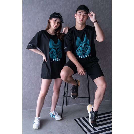 เสื้อยืด Saint Lorenzo Siberian Graphic Oversize สีดํา
