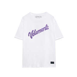 ☸♠✐2022 ฤดูใบไม้ร่วงฤดูหนาวใหม่ Vetements เสื้อยืดพิมพ์สีดำสีขาวทั้งหมดตรงกับผู้ชายผู้หญิงสไตล์เดียวกัน VTM แขนสั้น