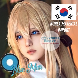 พร้อมส่งจากไทย‼️[Cosplay Blue ] คอนแทคเลนส์เกาหลี Blue Man, คอสเพลย์สีฟ้า, บิ๊กอายเกาหลี วัสดุผลิตเลนส์นำเข้าจากเกาหลี