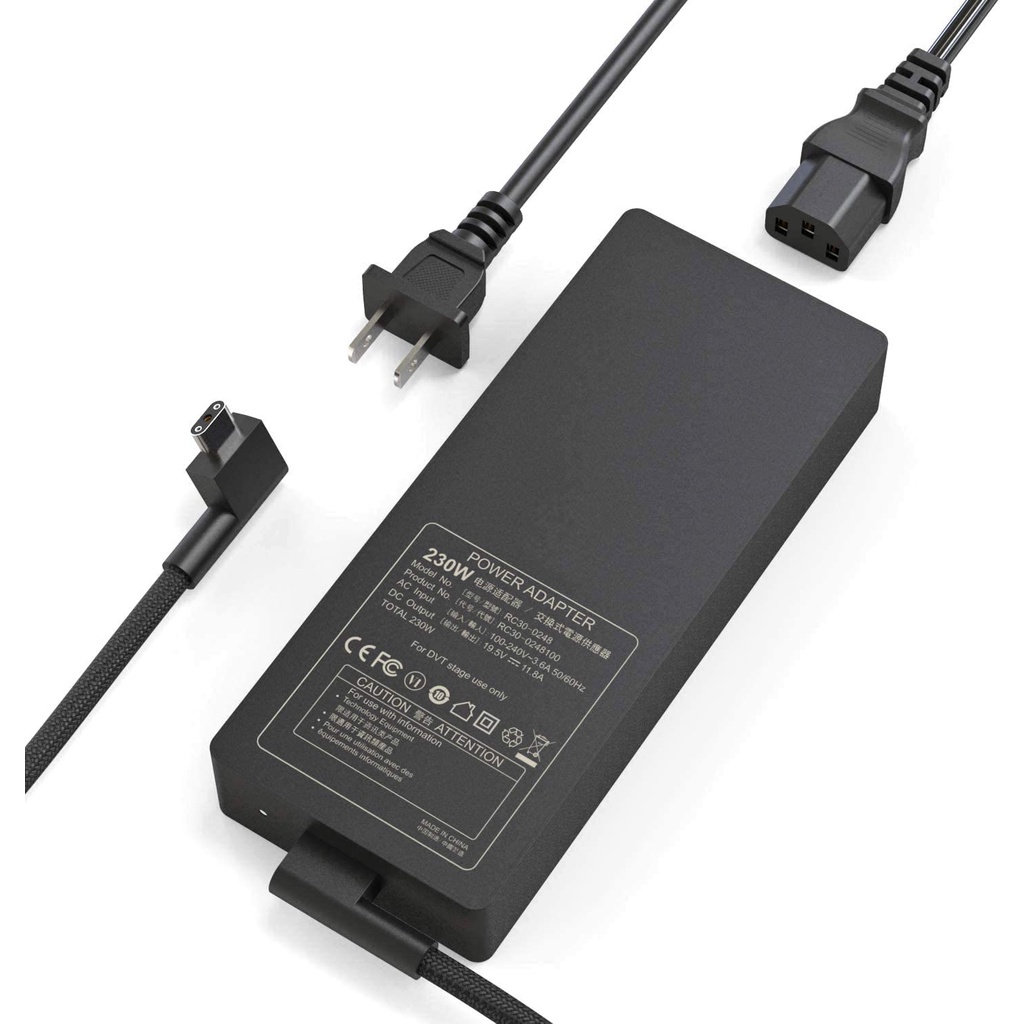Razer Blade Charger,230W AC Adapter แหล่งจ่ายไฟสําหรับ Razer Blade Pro 17,Blade 15 W/GTX 1070 และ Ge
