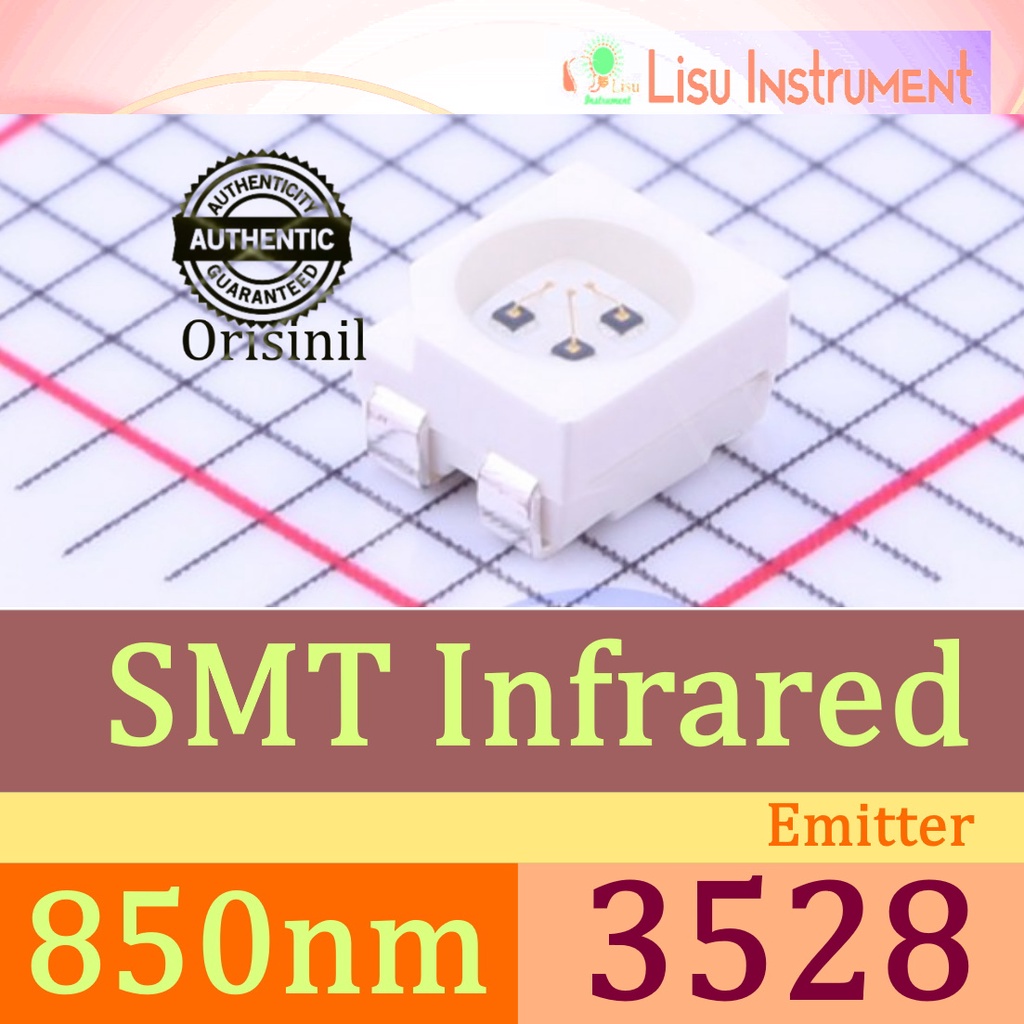 850nm Emitter อินฟราเรด 3528 ( มม.) IR LED SMD SMT