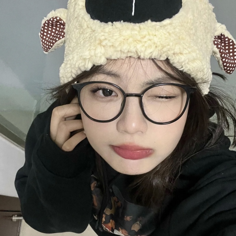 Roselife ย้อนยุคแสงสีฟ้า Unisex ปิดกั้นกรอบกลมสีดําแว่นตาเลนส์ใสแว่นตาสําหรับผู้หญิงสาวแว่นตาใส