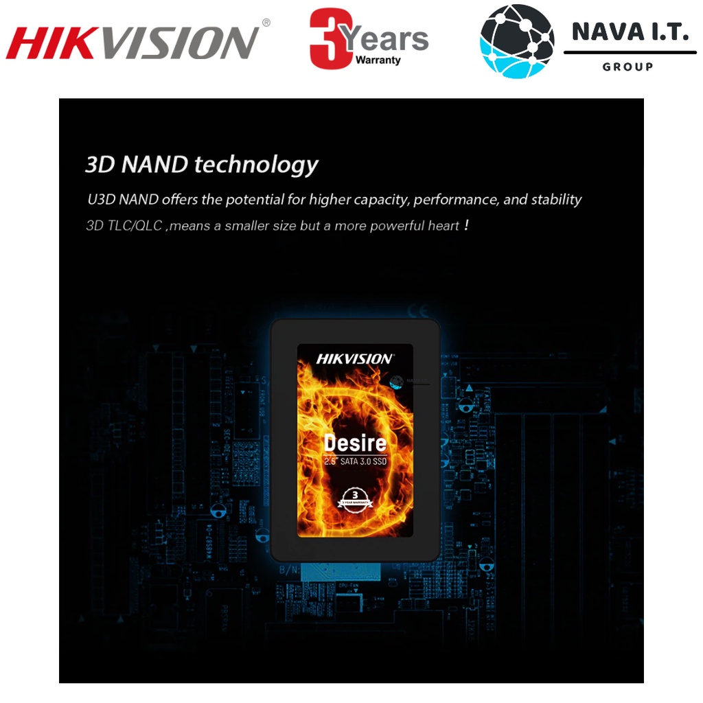 ⚡️กรุงเทพฯด่วน1ชั่วโมง⚡️ HIKVISION DESIRE(S) 3D NAND 2.5 SATA III 128GB 256GB 320GB 512GB 1TB SSD (เอสเอสดี) ประกัน 3 ปี