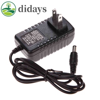 Didays อะแดปเตอร์แปลงที่ชาร์จ AC 100-240V DC 5.5x2.5 มม. 9V 1A 1000mA ปลั๊ก US