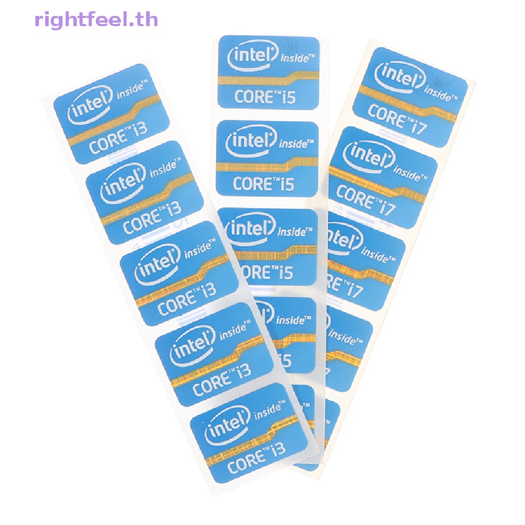 Rightfeel.th ใหม่ สติกเกอร์ฉลากโลโก้ อัลตร้าบุ๊ก Intel Core i3 i5 i7 สําหรับติดตกแต่งแล็ปท็อป