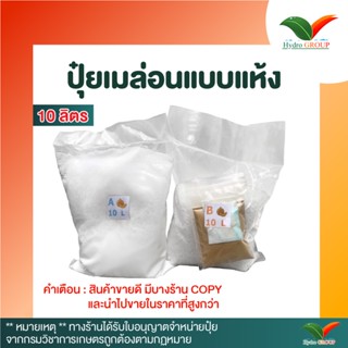 ปุ๋ย AB เมล่อน ไฮโดรโปนิกส์ ชนิดแห้ง ขนาด  10 ลิตร by hydroponicgroup