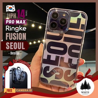 🇹🇭แท้พร้อมส่ง| เคสใส เคสกันกระแทก Ringke Fusion Design 01. Seoul iPH 14 Pro Max / 14 Plus | เคสสำหรับไอโฟน