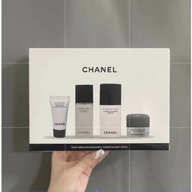 Chanel Moisturizing Skin Care Camellia Travel 4-Piece Toner + Lotion + Cleanser + Cream