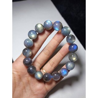 Natural Labradorite Round Beaded Bracelet 6 mm 8 mm 10 mm