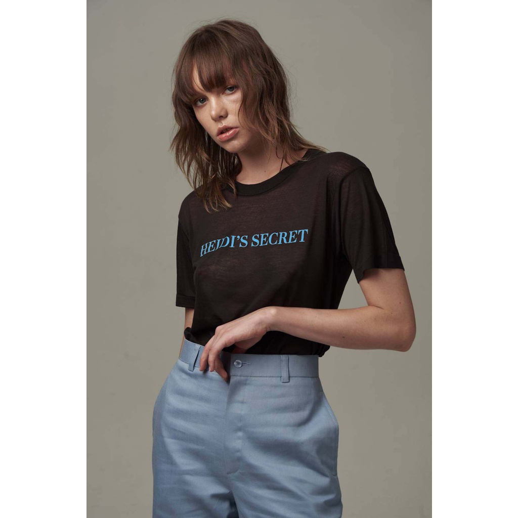 Heidi’s Secret Classic Tee - Super Thin #ผ้าบาง - Black