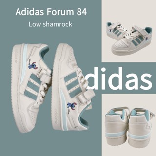 （ยิงจริง）Adidas Forum 84 Low shamrock ของแท้100%💯รองเท้าผ้าใบ รองเท้า รองเท้าวิ่ง รองเท้า adidas-1-4