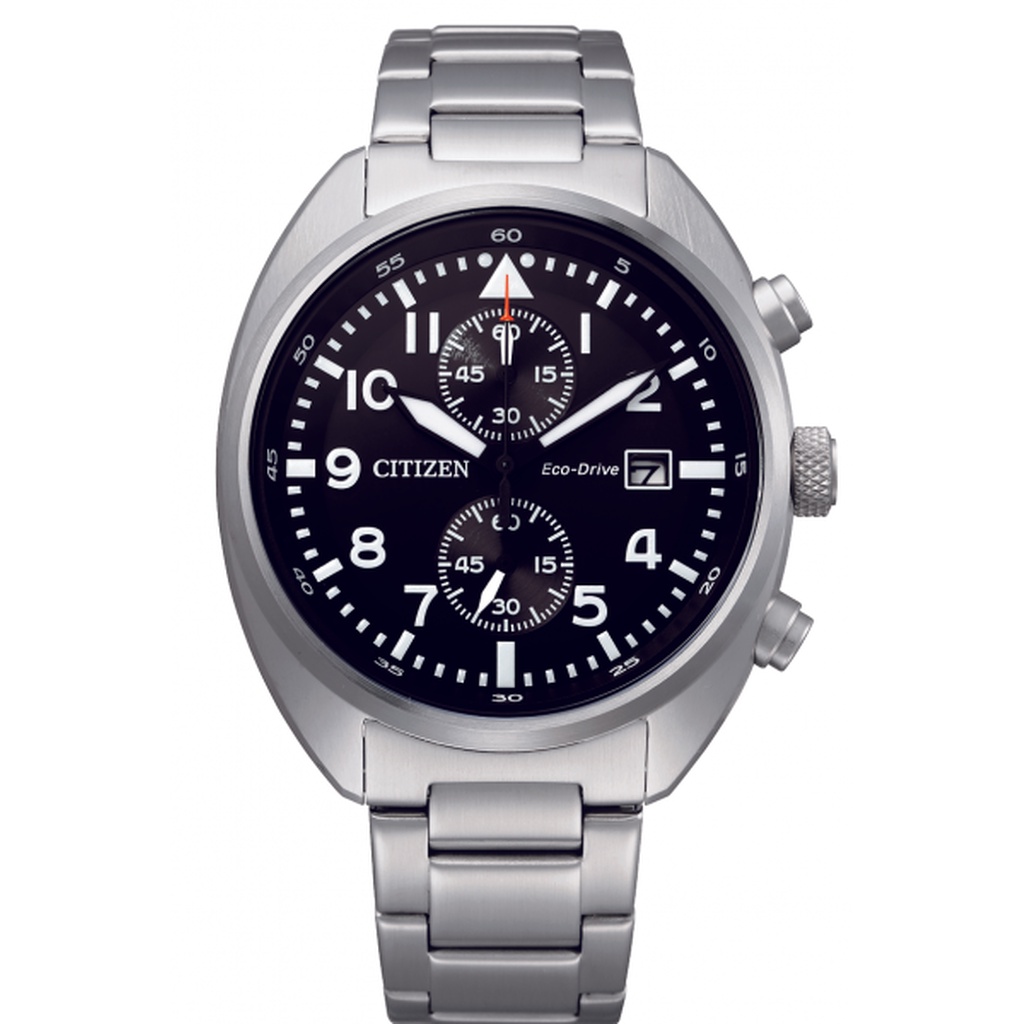 (ประกันศูนย์ไทย 1 ปี) CITIZEN Eco-Drive Pilot Chronograph รุ่น CA7040-85E