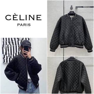 เสื้อแจ็คเก็ต CELINE LOGO PADDED BASEBALL JACKET