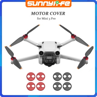 ฝาครอบมอเตอร์อัพเกรด อะลูมิเนียม กันน้ํา กันฝุ่น สีแดง สําหรับโดรน DJI Mini 3/ Mini 3 Pro 4 ชิ้น