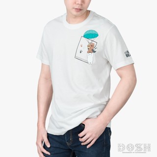 DOSH UNISEX T-SHIRTS WE BARE BEARS เสื้อยืดคอกลม แขนสั้น สีดำ ผู้ชาย-ผู้หญิง DBBMT5018-OW