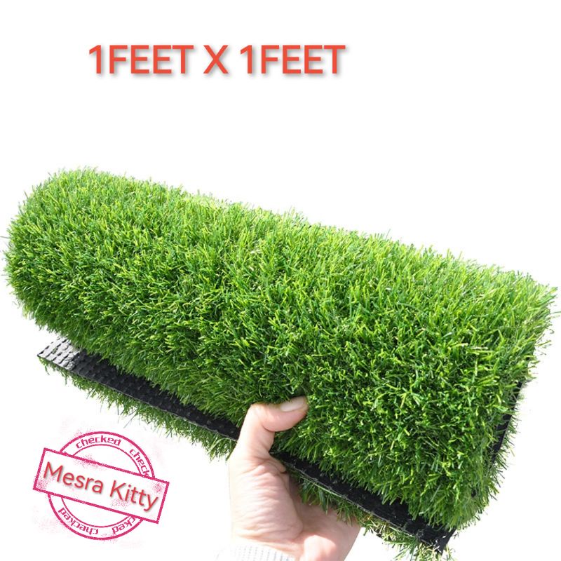 1FEET X 1FEET/ 32 ซม. x 32 ซม./ คุณภาพสูงหญ้าปลอม