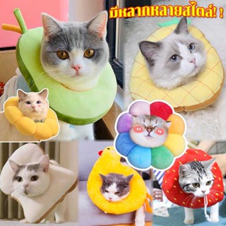 📣พร้อมส่ง🍗Pet Elizabeth Collar ปลอกคอกันเลีย  ปลอกคอสัตว์เลี้ยง คอลล่าแมว คอลล่าสุนัข