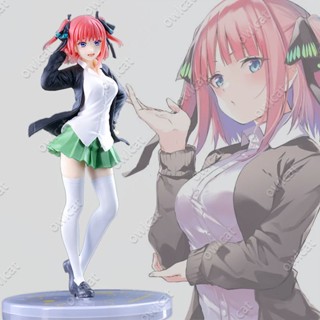 โมเดล The Quintessential Quintuplets Nino (Uniform Ver.Renewal) 20cm JK Nino Nakano 5Toubun No Hanayome Series School Uniform Figure Packed in Box Model Coreful