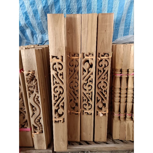 ฉลุระเบียงลายไทยหน้า4 ยาว100cm (5ชิ้น,10 ชิ้น)