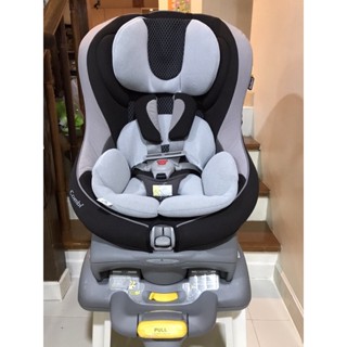 คาร์ซีท Car seat สีเทา-ดำ ยี่ห้อ Combi มือสองญี่ปุ่น (สภาพ 95%) คัดพิเศษ อุปกรณ์ครบ ปรับได้ 3 ระดับ และปรับนอนได้