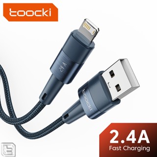 Toocki 2.4A สายชาร์จเร็ว USB ถึง 1OS ชาร์จเร็ว สายข้อมูล