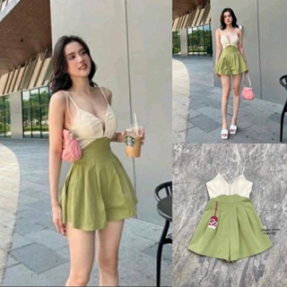 จั้มสูทขาสั้นสายเดี่ยว (B669) bellita