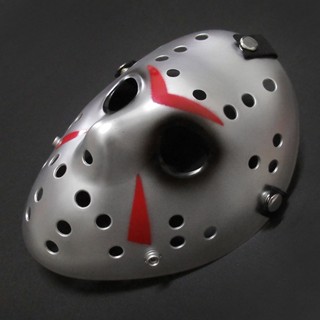 หน้ากาก Mask Friday The 13th วันศุกร์ที่ 13 Jason Voorhees เจสัน วอร์ฮีส์ สีเงินใหม่ตาดำ สุดโหด สยองขวัญ Horror