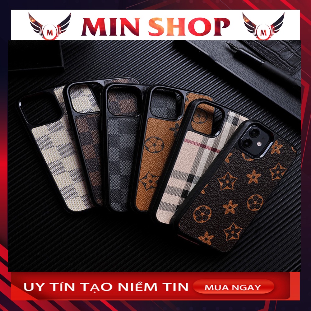LV Patterned Silicone Iphone Case - เคสหนังพิมพ์ลายหรูหรา 7plus/8plus/x/xs/11/12/13/pro/max/plus/pro