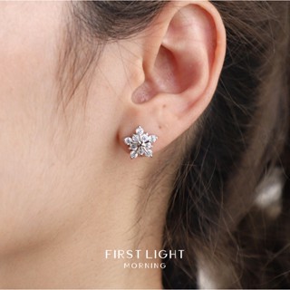 First Light Morning : Starflake Earrings ต่างคริสตัล ต่างหูแป้น ต่างหู