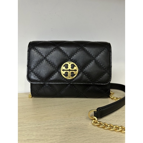 Tory burch woc willa คอสบอดี้ ดำ ทอง 7.5”