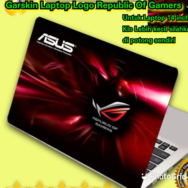 Garskin Laptop 14 นิ้ว Back Skin Laptop Rog สติ๊กเกอร์แล็ปท็อปรุ่นใหม่