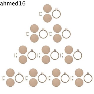 Ahmed ชุดห่วงไม้ ขนาดเล็ก สําหรับเย็บผ้า ปักครอสติส 10 ชิ้น ต่อชุด