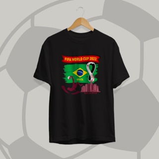 PRIA T-shirt brazil fifa world cup 2022 T-shirt brazil premium cotton combed 30s Men Women T-shirt qatar 2022