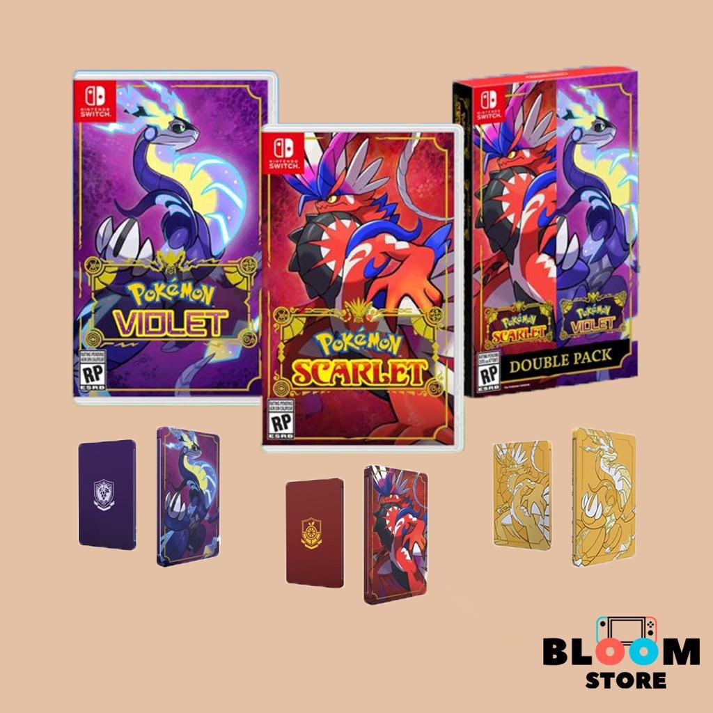 (พร้อมส่ง) Nintendo Switch : Pokemon Violet / Pokemon Scarlet / Pokemon Scarlet &amp; Violet Double Pack (US/Asia)