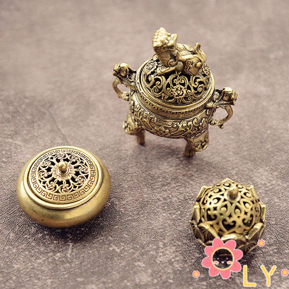Ly กระถางธูป ทรงดอกบัว แบบกลวง สไตล์จีนโบราณ สําหรับตกแต่งบ้าน | Shopee ...