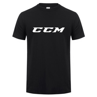 【Plus Size】เสื้อยืดแขนสั้น ผ้าฝ้าย พิมพ์ลายโลโก้ CCM แฟชั่นฤดูร้อน สําหรับผู้ชาย