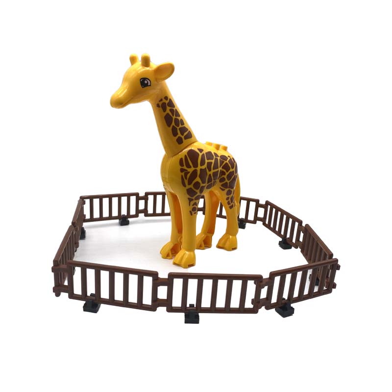 Moc บล็อคตัวต่อ รูปสัตว์ในสวนสัตว์ ยีราฟ หมู แกะ - รูปที่ 2