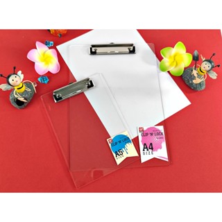 คลิบบอร์ด อะคริลิคใส  Robin Acrylic clipboard   มีให้เลือก 2 ขนาด A4-A5