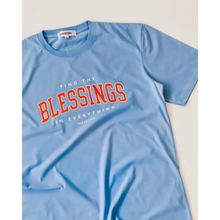 เสื้อยืดผ้าดีที่สุด ลาย FIND THE BLESSINGS IN EVERYTHING