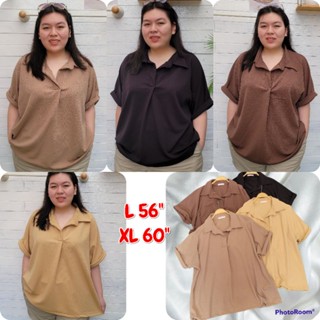 เสื้อคอปกไซส์ใหญ่ อก 56"/ อก 60" นิ้ว