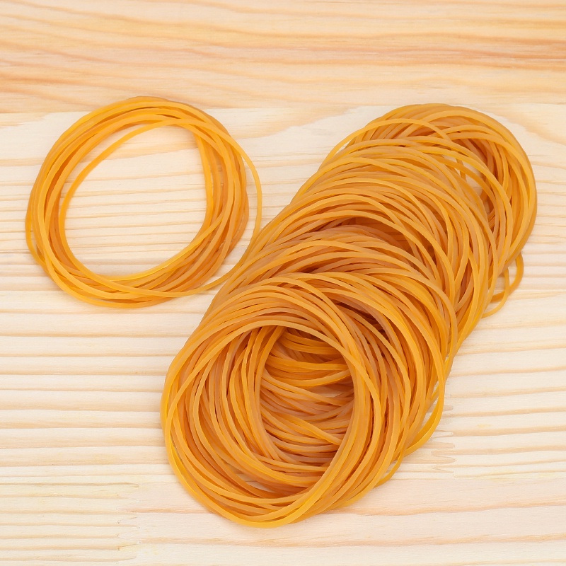 Strong Elastic สีเหลืองยางยืดหยุ่นสูงยืดแหวนสําหรับ Home Office ยืด Band เส้นผ่านศูนย์กลาง 10 มม.-60 มม.Wide1.5 มม.