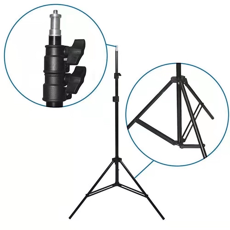 สตูดิโอ Softbox ไฟต่อเนื่อง เซ็ตคู่8เหลี่ยมพร้อมขาและหลอดไฟ