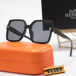 Hermes แว่นตากันแดด ทรงสี่เหลี่ยม หรูหรา แฟชั่นคลาสสิก สําหรับผู้ชาย ผู้หญิง uv400