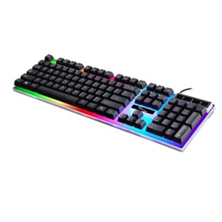 G21 Keyboard RGB Lighting Keyboard Gaming Keyboard Low Latency USB Wired Keyboard for PC Computer