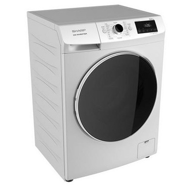 ลดล้างสต๊อก💥 SHARP เครื่องซักผ้าฝาหน้า SHARP ES-FWX1014W 10 กก. สีขาว 1200 RPM อินเวอร์เตอร์ (สินค้าใหม่ ประกั